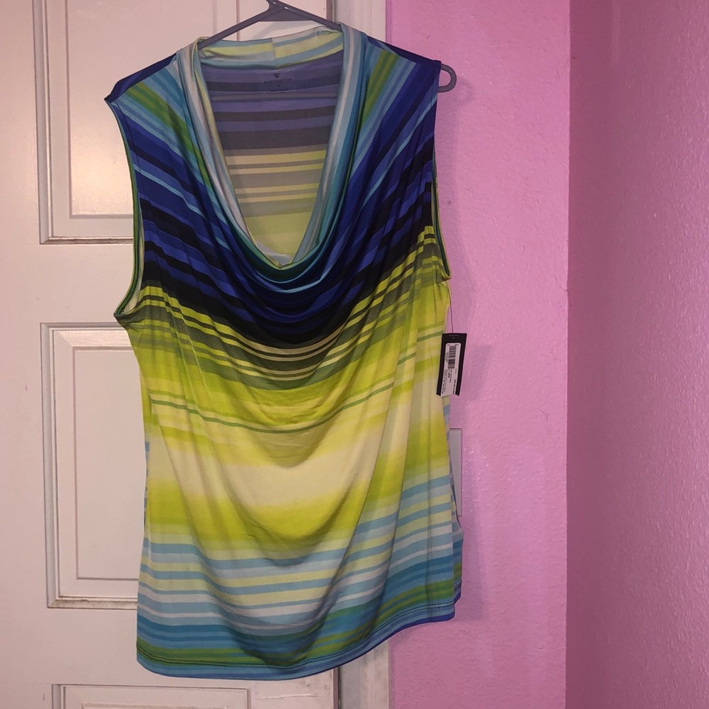Cowl Beck Striped Top